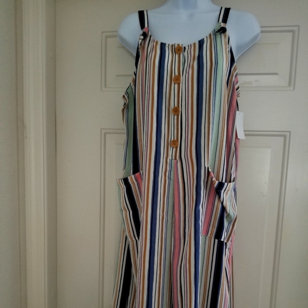 Lilt Striped Jumpsuit
